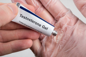 Testosterone gel is shown.